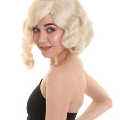 HPO Womens Singer Hotel Wig | Blonde Celebrity Wigs | Premium Breathable Capless Cap