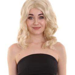 HPO Women's Womens Adult Wig | Blonde TV/Movie Wigs | Premium Breathable Capless Cap