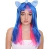 HPO Unicorn Horn And Ears Womens Wig | Sexy Cosplay Party Halloween Wig | Premium Breathable Capless Cap