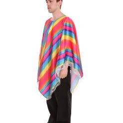 HPO Adult Men's Mexican Serape Poncho International Costume | Patriotic Cosplay Costume