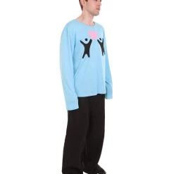 HPO Adult Men's Valentine's Day Falling In Love Long Sleeve Costumes | Lt. Blue Cosplay Costume