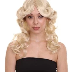 HPO Women's 70's Angel Womens Wig | Blonde Retro Wig | Premium Breathable Capless Cap
