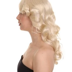 HPO Women's 70's Angel Womens Wig | Blonde Retro Wig | Premium Breathable Capless Cap
