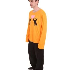 HPO Adult Men's Valentine's Day Falling In Love Long Sleeve Costumes | Orange Cosplay Costume