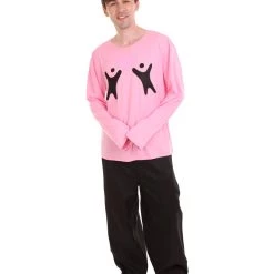 HPO Adult Men's Valentine's Day Falling In Love Long Sleeve Costumes | Pink Cosplay Costume