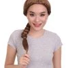 HPO Renaissance Braid Womens Wig | Traditional Colonial Cosplay Wig | Premium Breathable Capless Cap Women's