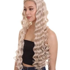 HPO Women's Elf Womens Wig | Blond TV/Movie Cosplay Halloween Wig | Premium Breathable Capless Cap