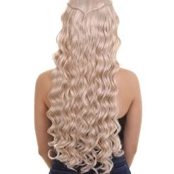 HPO Women's Elf Womens Wig | Blond TV/Movie Cosplay Halloween Wig | Premium Breathable Capless Cap