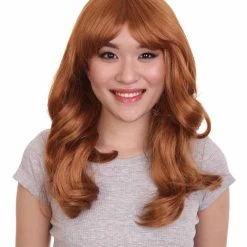 HPO Home For Peculiar Children Olive Wig | TV/Movie Cosplay Halloween Gold Wig | Premium Breathable Capless Cap Women's