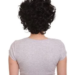 HPO Sexy Womens Wig | Black Curly Wig | Premium Breathable Capless Cap Men's