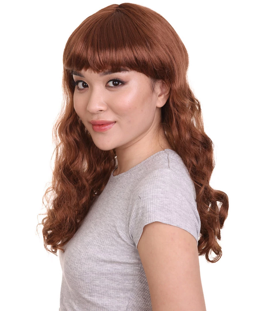 HPO Womens Pin Up Girl Wig | Party Ready Fancy Cosplay Halloween Wig | Premium Breathable Capless Cap