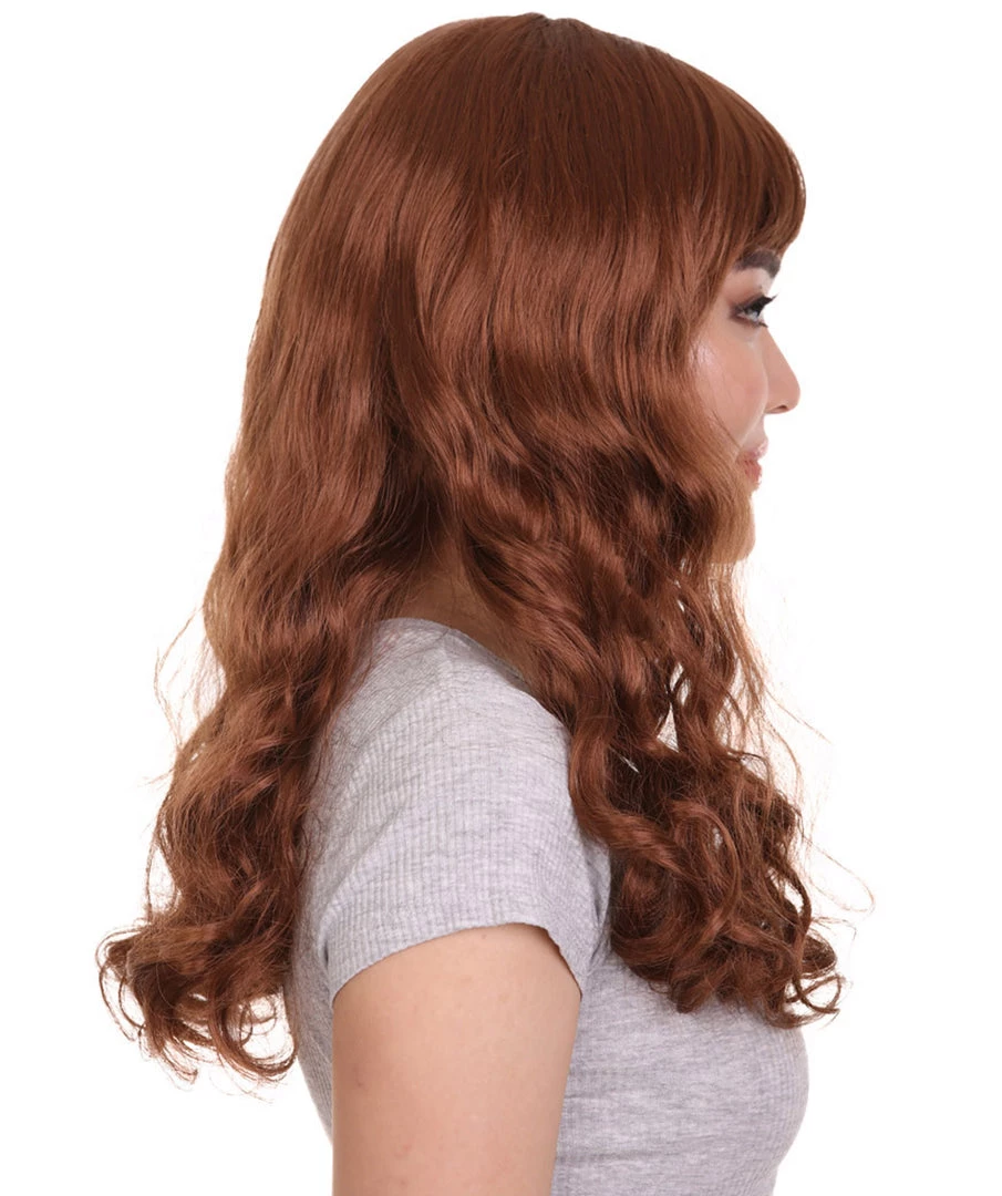 HPO Womens Pin Up Girl Wig | Party Ready Fancy Cosplay Halloween Wig | Premium Breathable Capless Cap