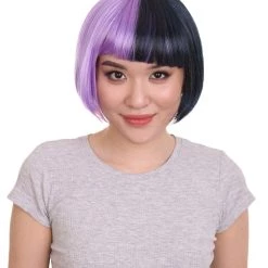 HPO Womens Two-tone Short Bob Wig | Multiple Color Collection | Premium Breathable Capless Cap