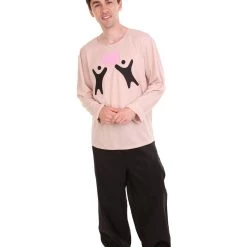 HPO Adult Men's Valentine's Day Falling In Love Long Sleeve Costumes | Nude Cosplay Costume