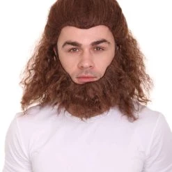 HPO The Beast Mens Wig | Brown Cosplay Wig | Premium Breathable Capless Cap Men's