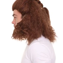HPO The Beast Mens Wig | Brown Cosplay Wig | Premium Breathable Capless Cap Men's