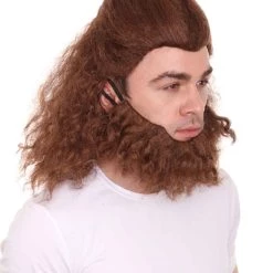 HPO The Beast Mens Wig | Brown Cosplay Wig | Premium Breathable Capless Cap Men's