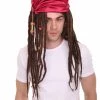 HPO Men's Buccaneer Braided Mens Wig | Cosplay Halloween Wig | Premium Breathable Capless Cap
