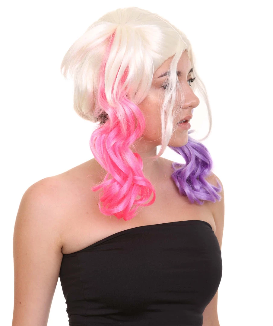 HPO Womens Miss Chievous Wig | Ponytail TV/Movie Wigs | Premium Breathable Capless Cap