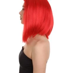 HPO Womens Superhero Red Wig | TV/Movie Wigs | Premium Breathable Capless Cap