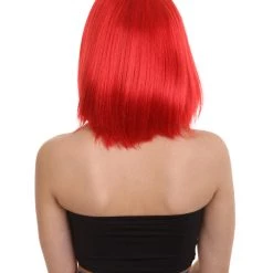 HPO Womens Superhero Red Wig | TV/Movie Wigs | Premium Breathable Capless Cap