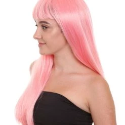 HPO Long Bob Womens Wig | Fancy Party Event Ready Halloween Wig (Lots Of Color Options) | Premium Breathable Capless Cap