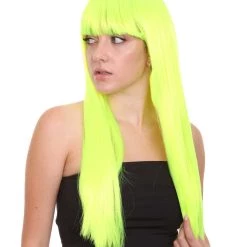 HPO Long Bob Womens Wig | Fancy Party Event Ready Halloween Wig (Lots Of Color Options) | Premium Breathable Capless Cap