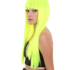 HPO Long Bob Womens Wig | Fancy Party Event Ready Halloween Wig (Lots Of Color Options) | Premium Breathable Capless Cap