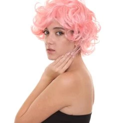 HPO Men's Pink Womens Wig | Coral Pink TV/Movie Party Ready Fancy Cosplay Halloween Wig | Premium Breathable Capless Cap