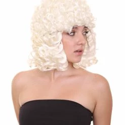 HPO Women's Womens Judge Wig | White TV/Movie Wig