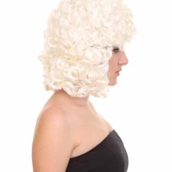 HPO Women's Womens Judge Wig | White TV/Movie Wig