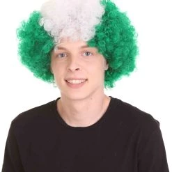 FLAGWIGS Sport Afro Fun Wig Collection | Jumbo Red Yellow Wig