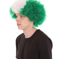 FLAGWIGS Sport Afro Fun Wig Collection | Jumbo Red Yellow Wig