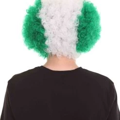 FLAGWIGS Sport Afro Fun Wig Collection | Jumbo Red Yellow Wig