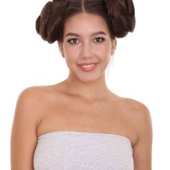 Galactic Space Buns | Women's Brunette Movie And Character Hair Extensions | HPO