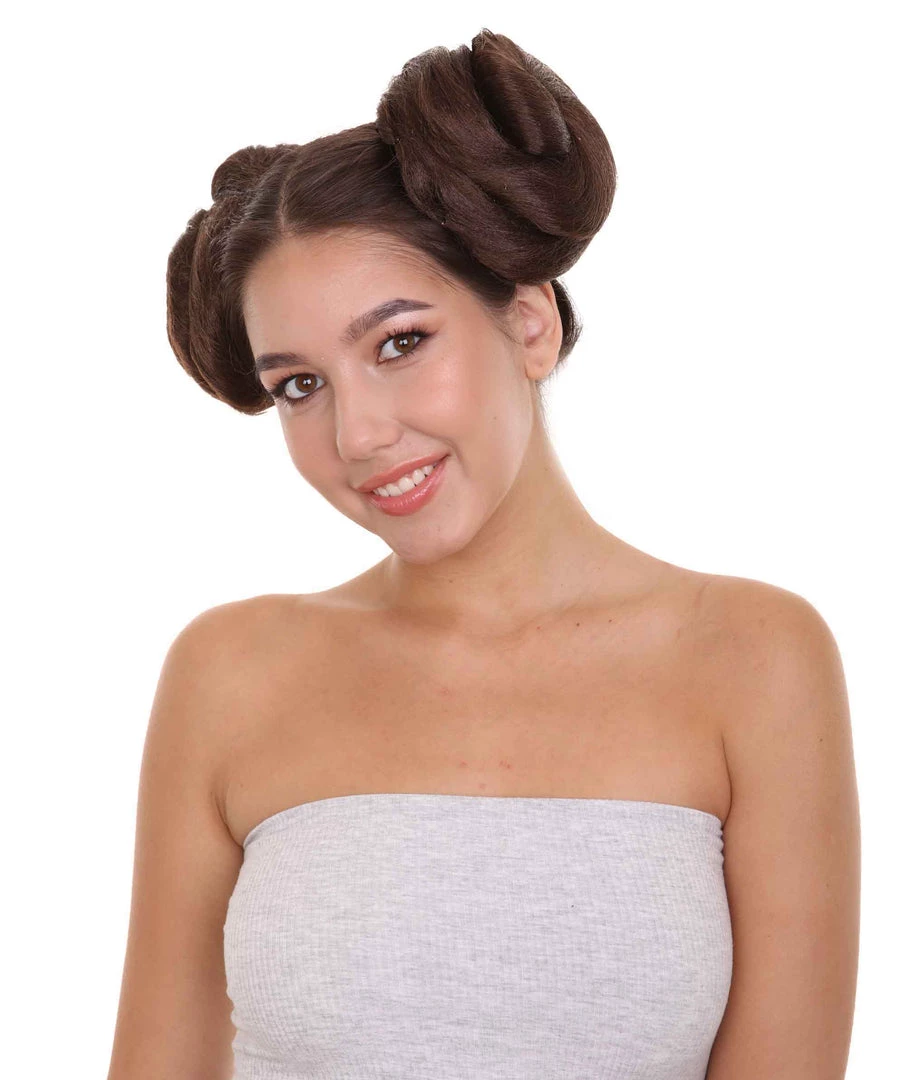 Galactic Space Buns | Women's Brunette Movie And Character Hair Extensions | HPO