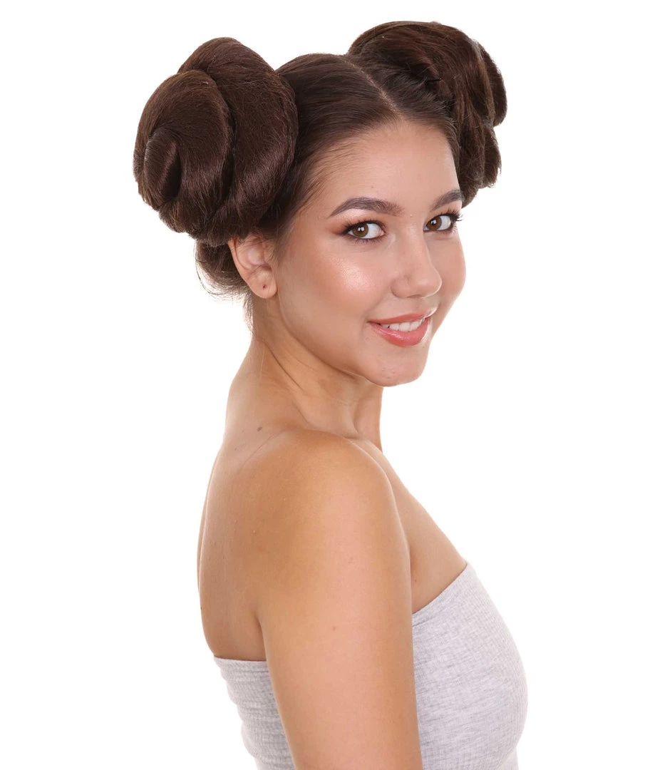 Galactic Space Buns | Women's Brunette Movie And Character Hair Extensions | HPO