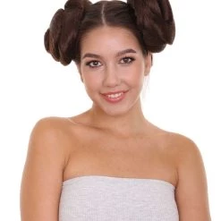 Galactic Space Buns | Women's Brunette Movie And Character Hair Extensions | HPO