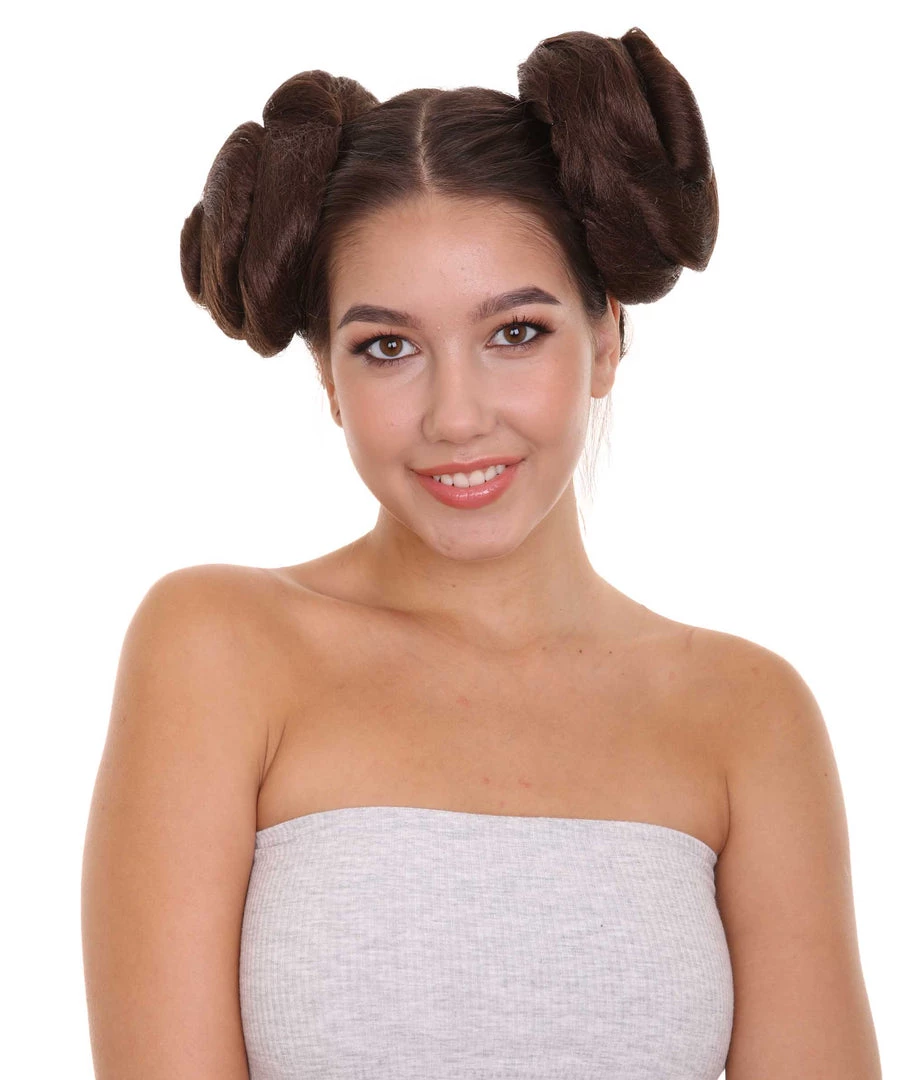 Galactic Space Buns | Women's Brunette Movie And Character Hair Extensions | HPO