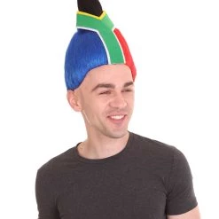 FLAGWIGS Men's Flag Troll Wig | Cosplay Halloween Wig | Premium Breathable Capless Cap