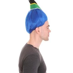 FLAGWIGS Men's Flag Troll Wig | Cosplay Halloween Wig | Premium Breathable Capless Cap