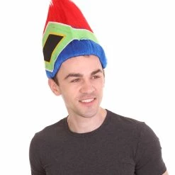 FLAGWIGS Men's Flag Troll Wig | Cosplay Halloween Wig | Premium Breathable Capless Cap