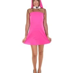 HPO Adult Women's Sexy Nun Costume | Purple Halloween Costume