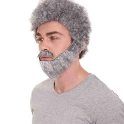 HPO Men's Psychological Superhero Movie Wig | Grey Wigs | Premium Breathable Capless Cap