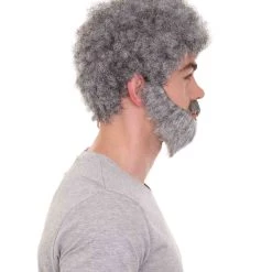 HPO Men's Psychological Superhero Movie Wig | Grey Wigs | Premium Breathable Capless Cap