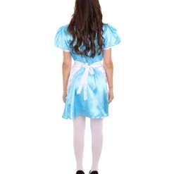 HPO Adult Women's French Apron Maid Uniform Costume | Lake Blue Cosplay Costume