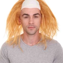 HPO Scary Bald Brown Mens Clown Wig | Cosplay Halloween Wig