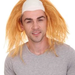 HPO Scary Bald Brown Mens Clown Wig | Cosplay Halloween Wig