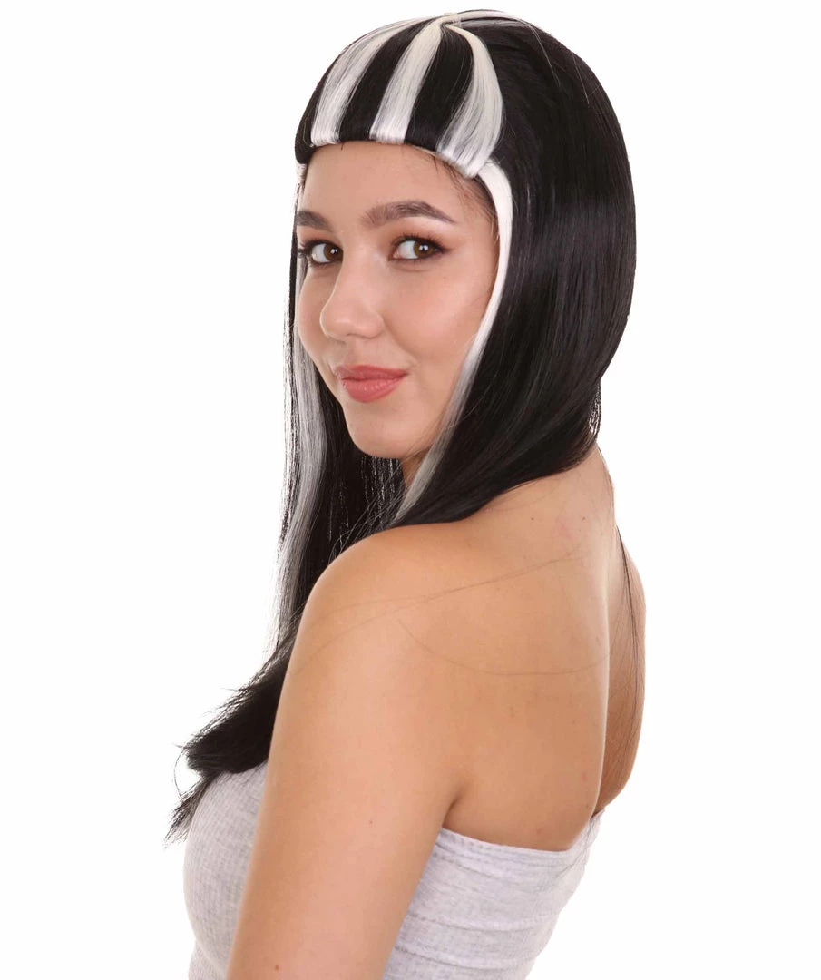 HPO Monster Womens Wig | Two Toned Long Cosplay Halloween Wig | Premium Breathable Capless Cap Women's