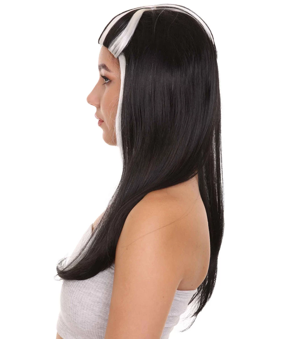 HPO Monster Womens Wig | Two Toned Long Cosplay Halloween Wig | Premium Breathable Capless Cap Women's